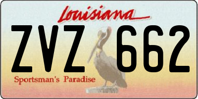 LA license plate ZVZ662