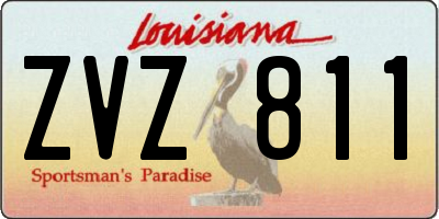 LA license plate ZVZ811