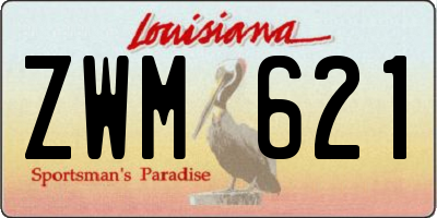 LA license plate ZWM621