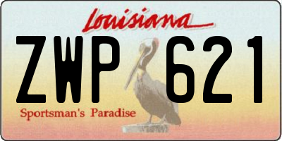 LA license plate ZWP621