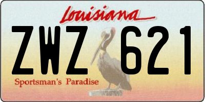 LA license plate ZWZ621