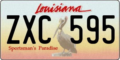 LA license plate ZXC595