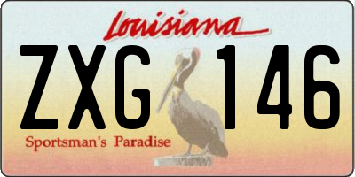 LA license plate ZXG146