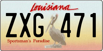 LA license plate ZXG471