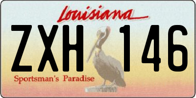 LA license plate ZXH146