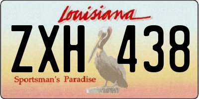 LA license plate ZXH438