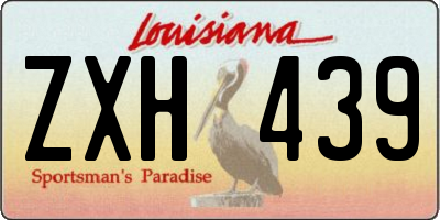 LA license plate ZXH439