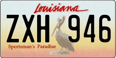 LA license plate ZXH946