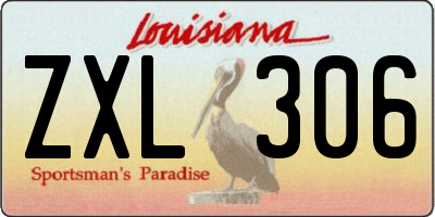 LA license plate ZXL306