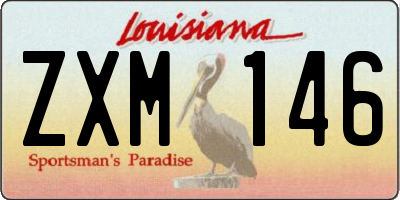 LA license plate ZXM146