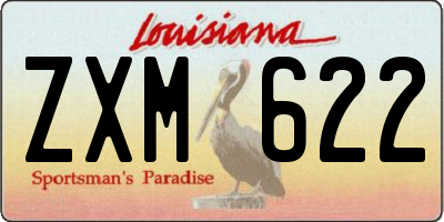 LA license plate ZXM622