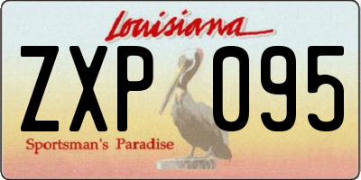 LA license plate ZXP095