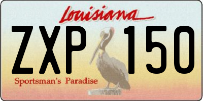 LA license plate ZXP150