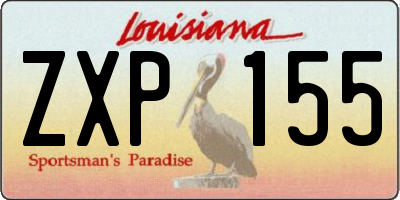 LA license plate ZXP155