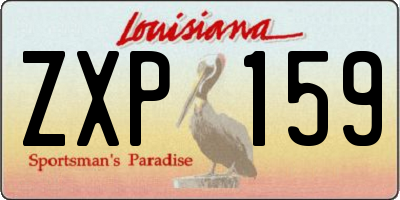 LA license plate ZXP159