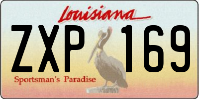 LA license plate ZXP169