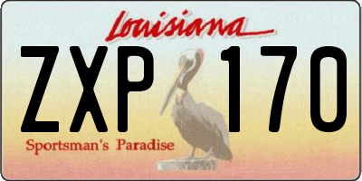 LA license plate ZXP170