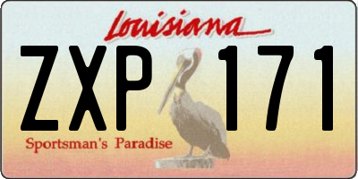 LA license plate ZXP171