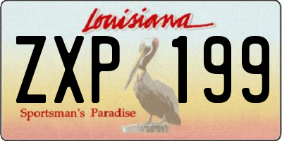 LA license plate ZXP199
