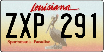 LA license plate ZXP291