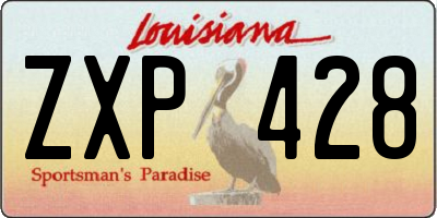 LA license plate ZXP428