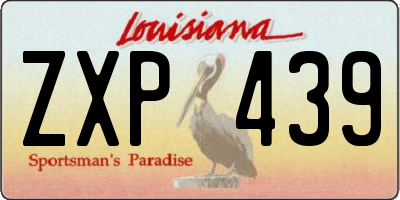 LA license plate ZXP439