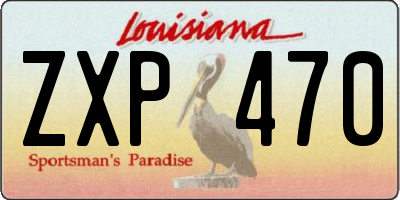 LA license plate ZXP470