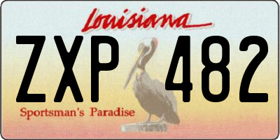 LA license plate ZXP482