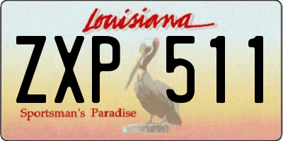 LA license plate ZXP511