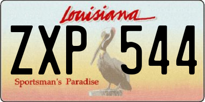 LA license plate ZXP544