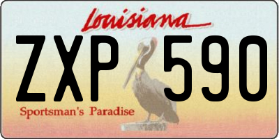 LA license plate ZXP590