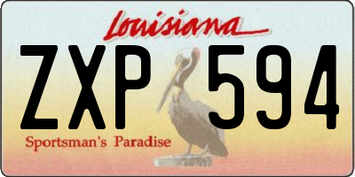 LA license plate ZXP594