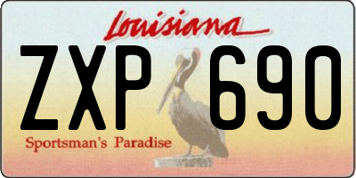 LA license plate ZXP690