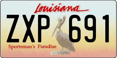 LA license plate ZXP691