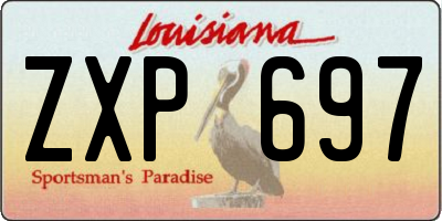 LA license plate ZXP697