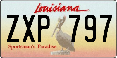 LA license plate ZXP797