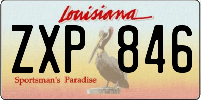 LA license plate ZXP846