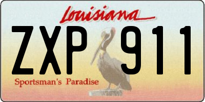 LA license plate ZXP911