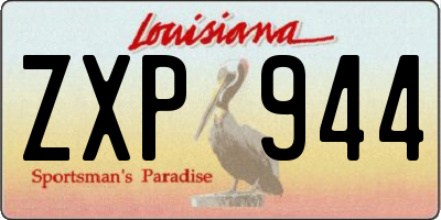 LA license plate ZXP944