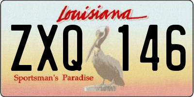 LA license plate ZXQ146