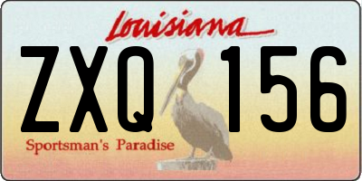 LA license plate ZXQ156