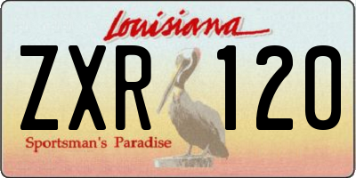 LA license plate ZXR120