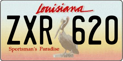 LA license plate ZXR620