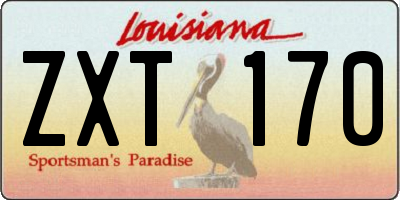 LA license plate ZXT170