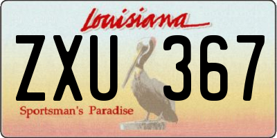 LA license plate ZXU367
