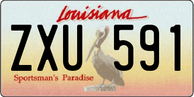 LA license plate ZXU591