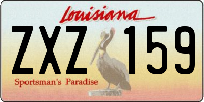 LA license plate ZXZ159