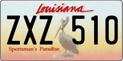 LA license plate ZXZ510