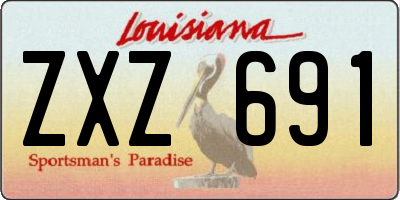 LA license plate ZXZ691