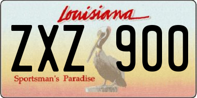 LA license plate ZXZ900